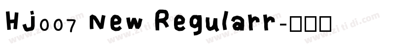 HJ007 New Regularr字体转换